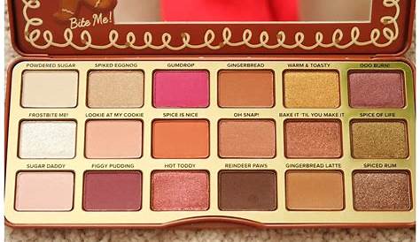 Too Faced Gingerbread Palette Eye Looks TOO FACED Extra Spicy shadow