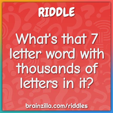 too hard to catch 7 letters riddle