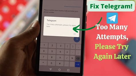 How to fix telegram too many attempts please try again later too many attempts please try