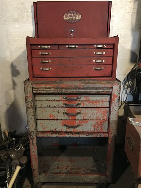 Tool Box With Tools Vintage