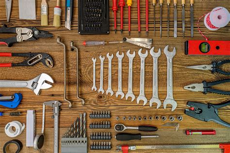 Tools And Equipment In The Workshop