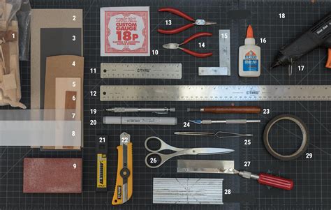 Tools And Materials Used In Modelling