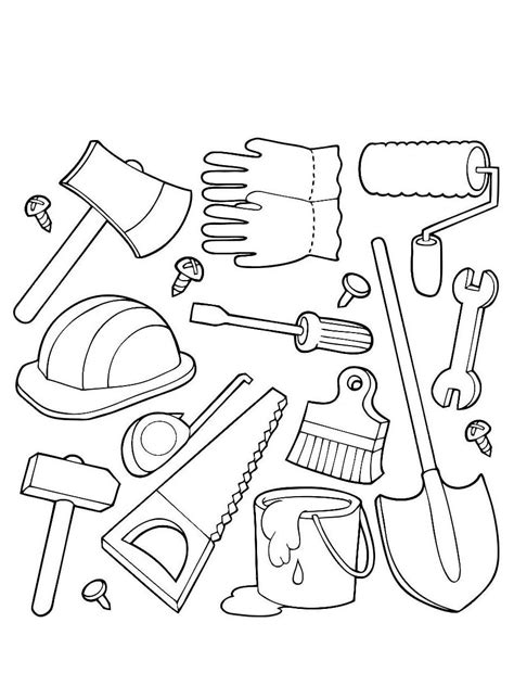 Tools Colouring Pages
