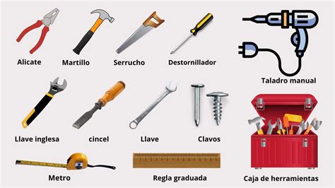 tools in spanish list