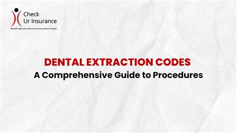 Tooth Extraction Procedure Cpt Code