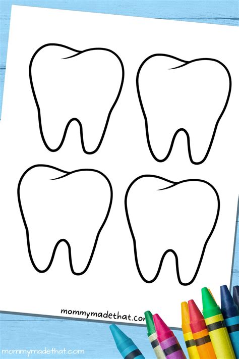 Tooth Templates Free Printable