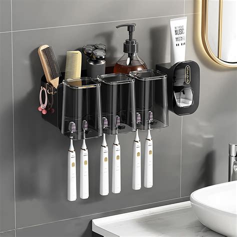 Toothbrush Holder Wall Black