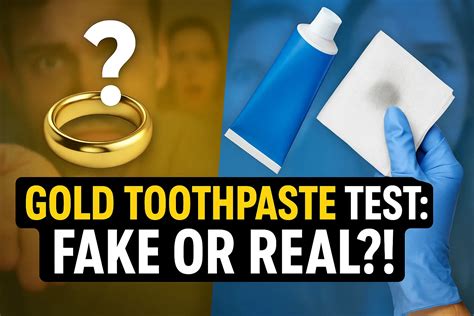 Toothpaste Test For Gold