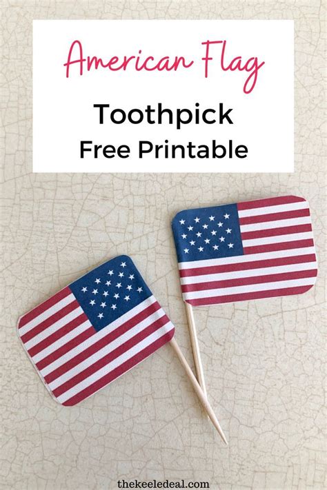 Toothpick Rainbow Flag Free Printable