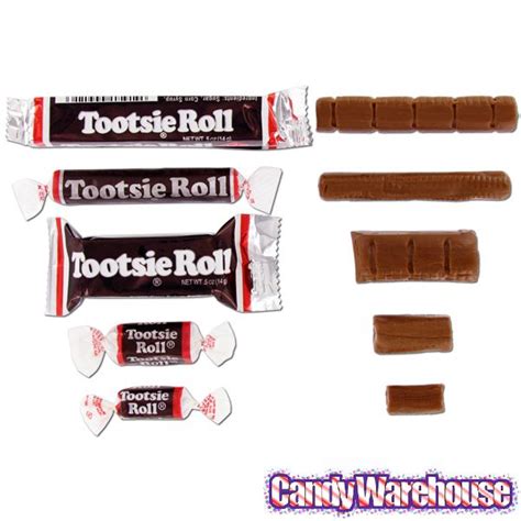 Tootsie Roll Sizes Chart