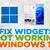 top 6 ways to fix widgets not working on windows 11