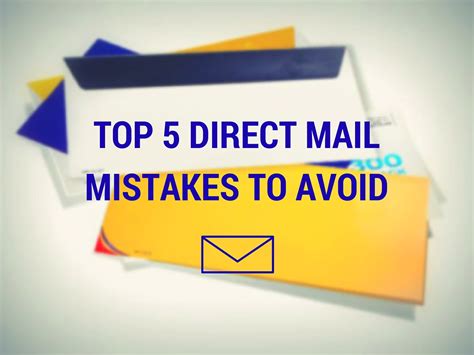 top 10 direct mail mistakes to avoid