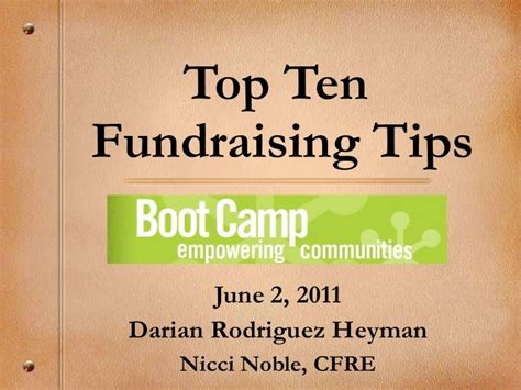 top 10 fundraising strategies