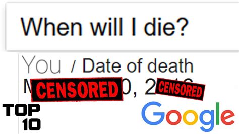 Top 10 Things Not To Google