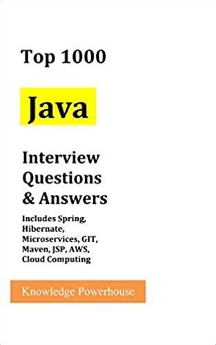 top 1000 java interview questions and answers