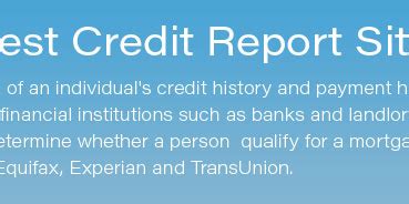 top 3 credit reporting agencies in usa