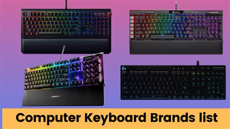 Top 5 Computer Keyboard Brands