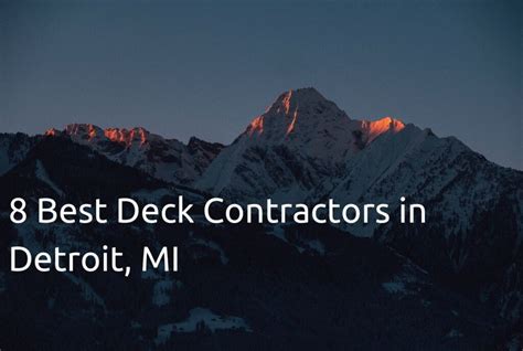 top contractors in detroit