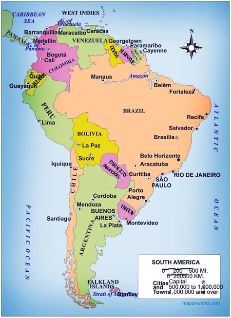 top countries in south america