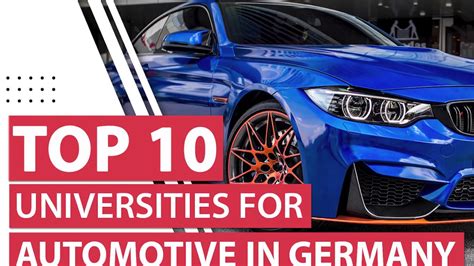 top german universities for automotive engineering