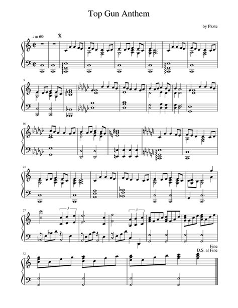 top gun anthem piano sheet music free