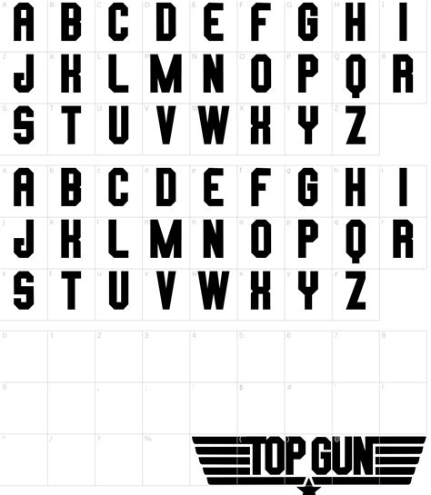 Top Gun Font Canva