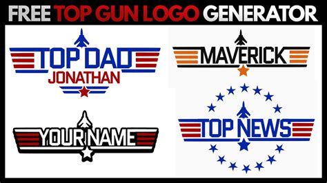 top gun logo generator free