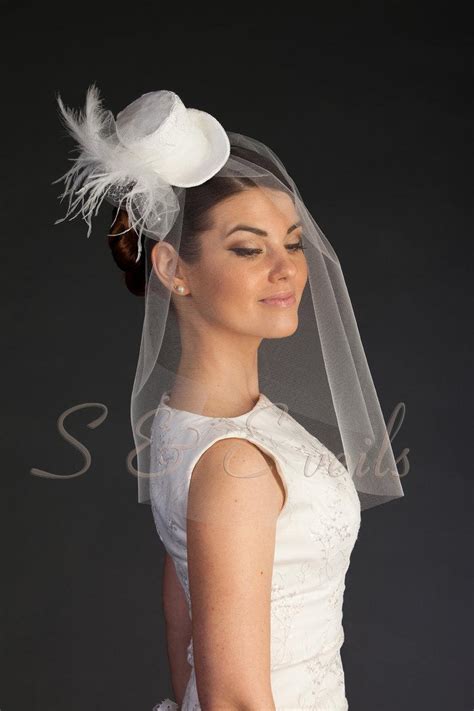 Top Hat Wedding Veil