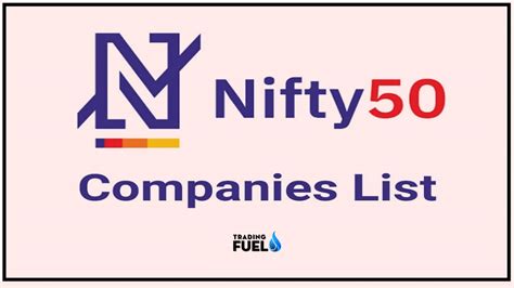 top nifty 50 companies list