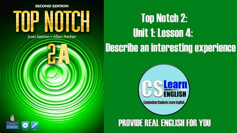 Top Notch 2 Lesson 4