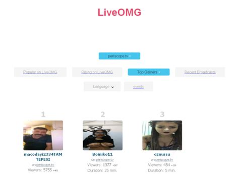 top periscope streams by quality