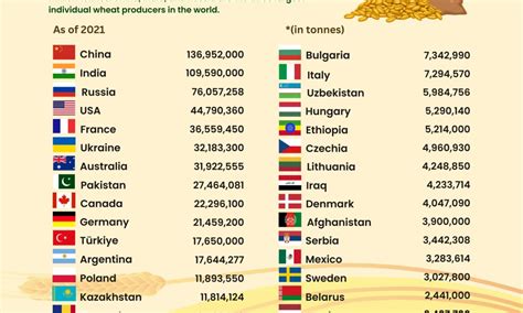 Top Producers Of Wheat
