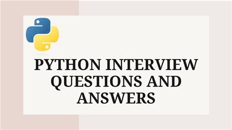 top python interview questions