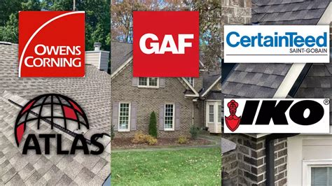 top roof shingle brands