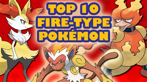 top ten best fire type pokemon