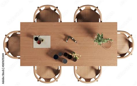 Top View Of Dining Table