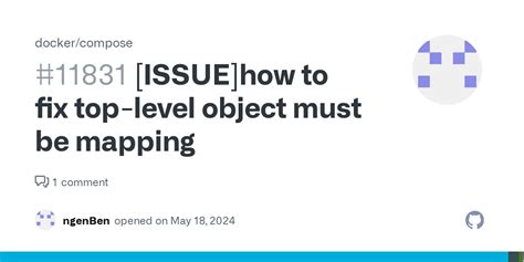 Top-Level Object Must Be A Mapping