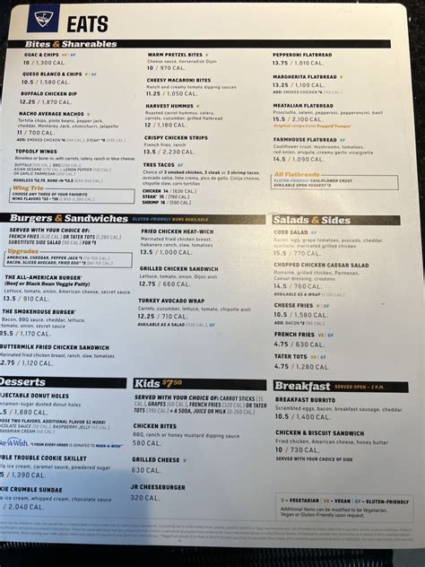 topgolf glasgow menu