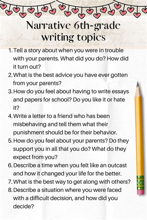 topics for class 6