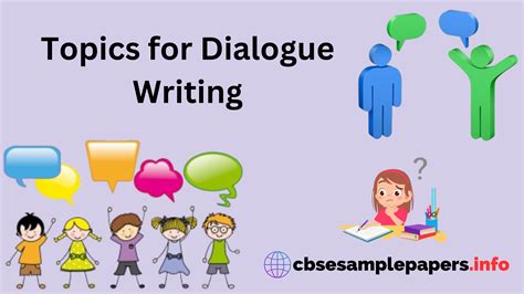 topics for dialogue writing for class 6 with answers