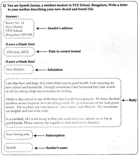 topics for informal letter class 10 icse