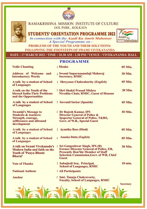 topics for orientation programme for students