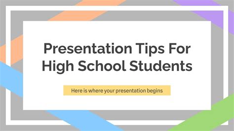 topics for presentation for high school students
