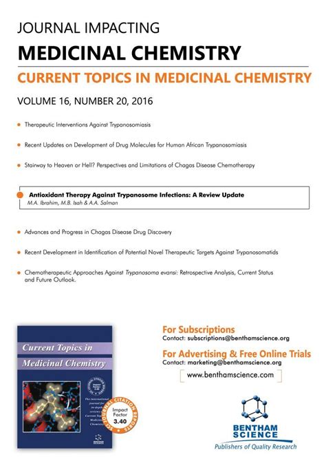 topics in medicinal chemistry