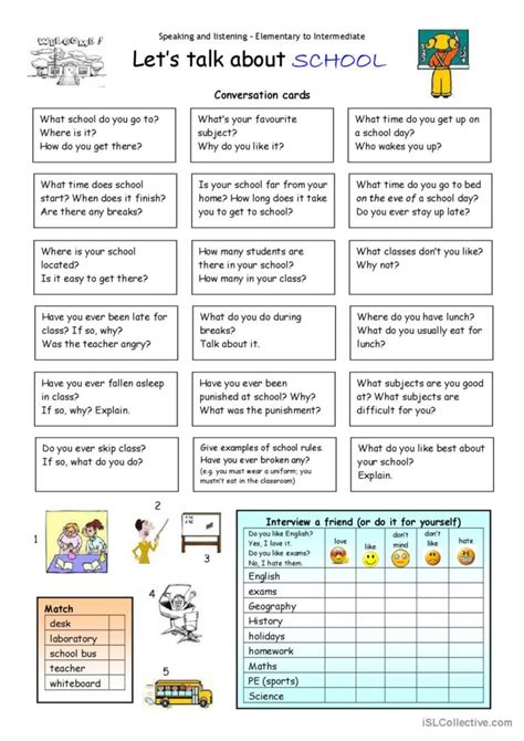 topics to talk about in school