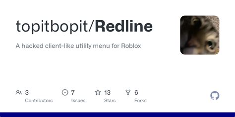 topitbopit/Redline: A hacked client-like utility menu for Roblox - GitHub
