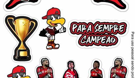 Topo de Bolo Flamengo Rosa GRÁTIS | Tag para docinhos, Adesivo do