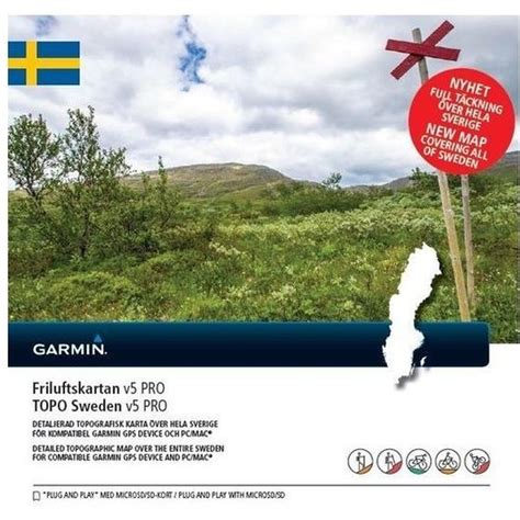 Швеция топографическая карта для Garmin TOPO Sweden v5 PRO для Garmin