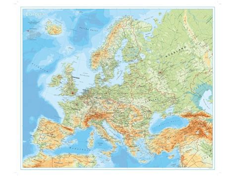 3D Render Topographic Map Of Europe in 2020 Topographic map, Europe