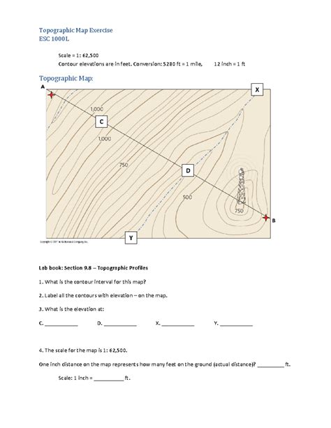 Topographic Map Lab Exercise